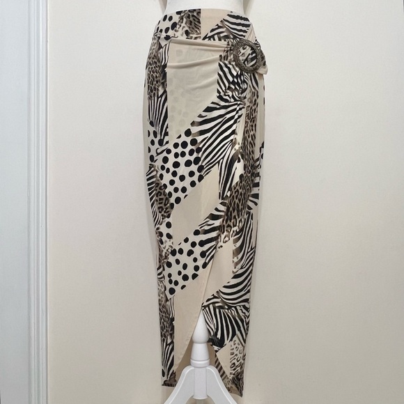 Venus Mixed Animal Print Maxi Skirt - Picture 2 of 10